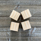 Unfinished Wood Blocks for Crafts - 4 pc set