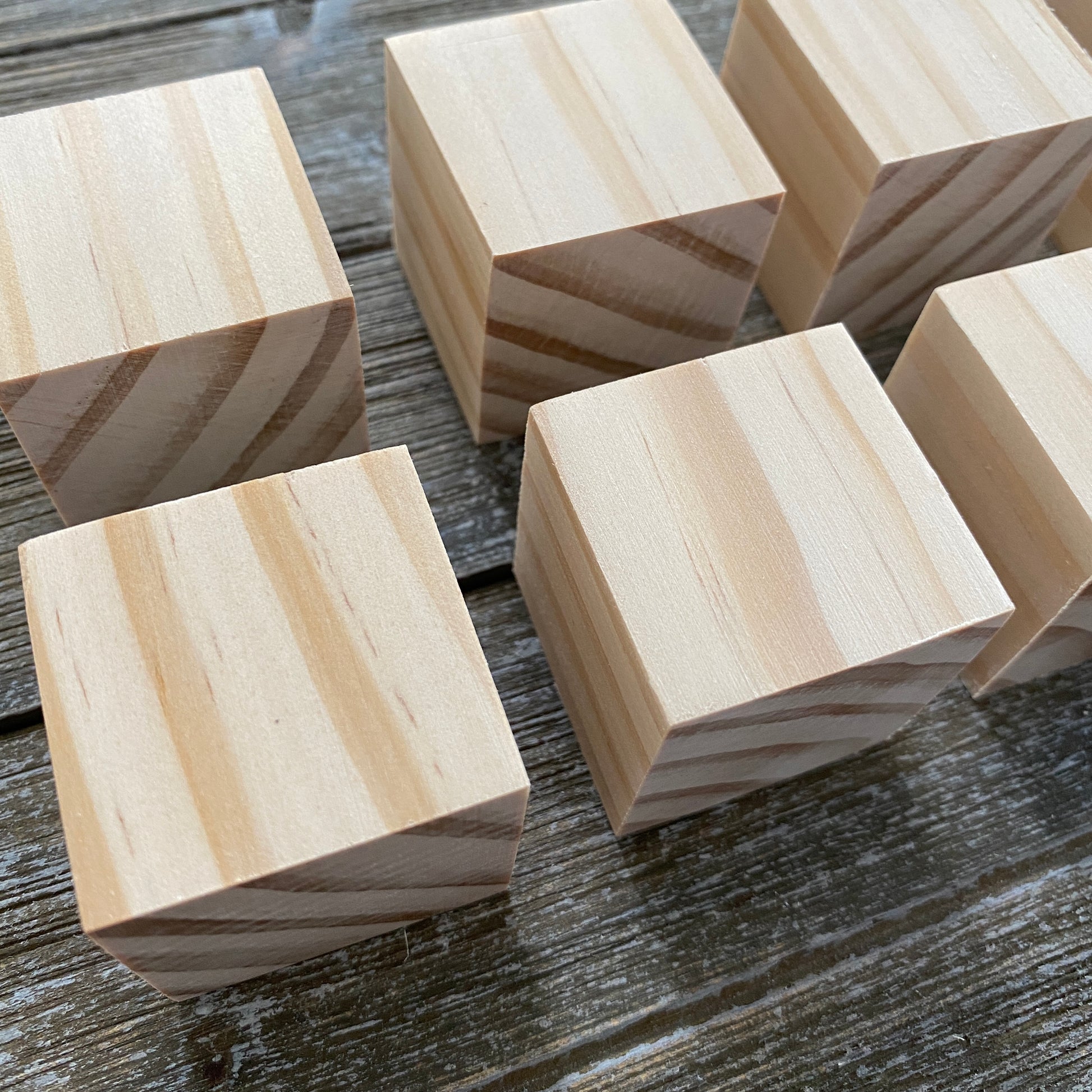 Unfinished Wood Blocks for Crafts - 8 pc set – BKV Decor