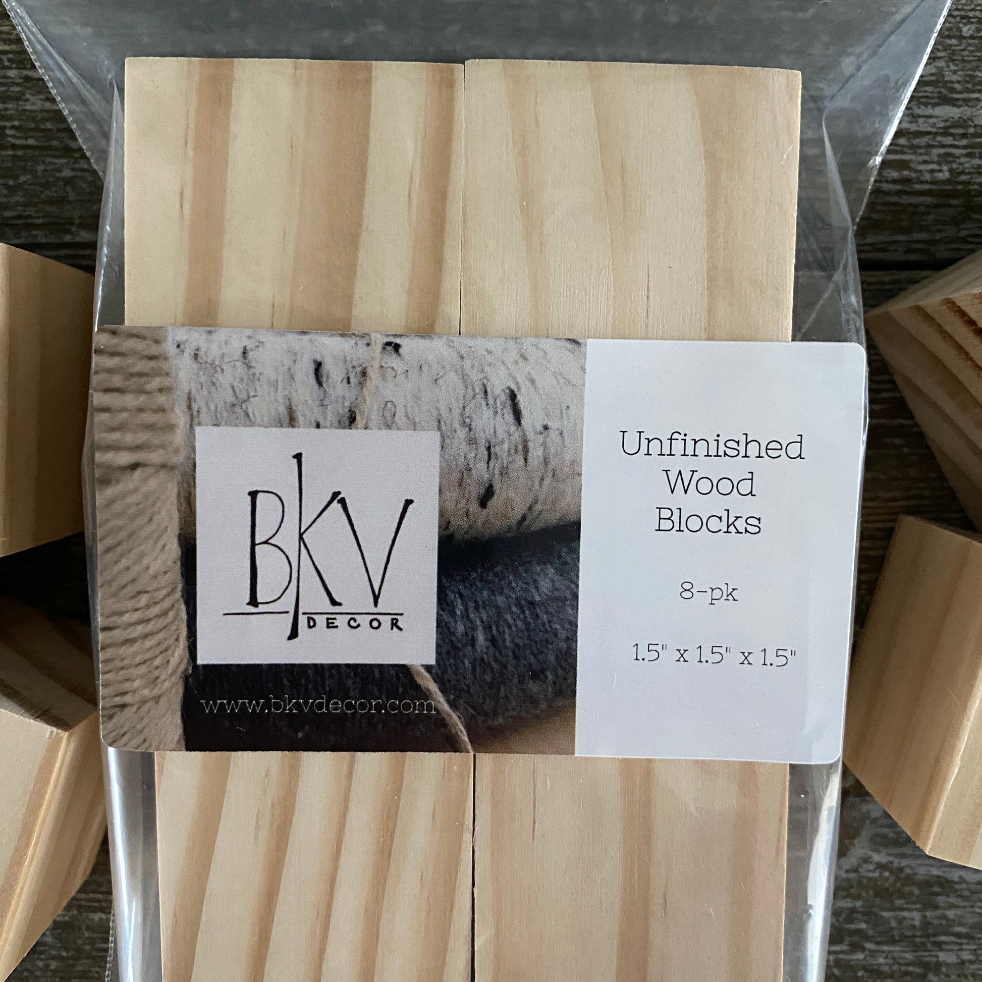 Unfinished Wood Blocks for Crafts - 8 pc set – BKV Decor