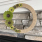 Felt Flower Wreath - Green