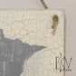 Minnesota Wall Decor - Minnesota Farmhouse Decor - Light Gray