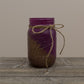 Painted Mason Jars - Purple and Gold