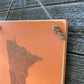 Minnesota Wall Decor - Wood Wall Hanging Tile - Coral and Gold