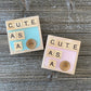 Baby Shower Decor - Letter Tile Baby Ornament - Baby Announcement - Baby Gender Reveal