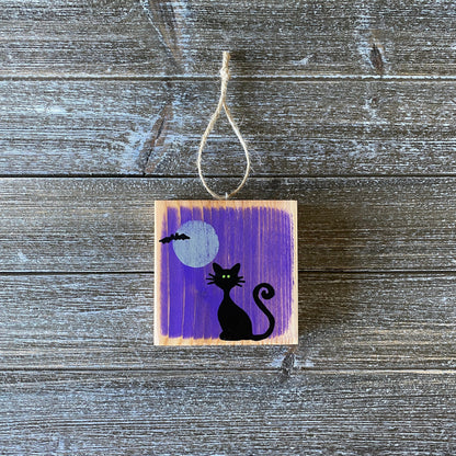 Halloween Decor - Black Cat Ornament