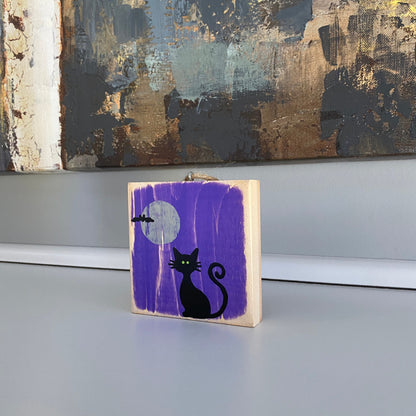 Halloween Decor - Black Cat Ornament