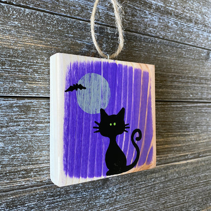 Halloween Decor - Black Cat Ornament