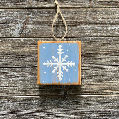 Christmas Decor - Snowflake Ornament - Light Blue