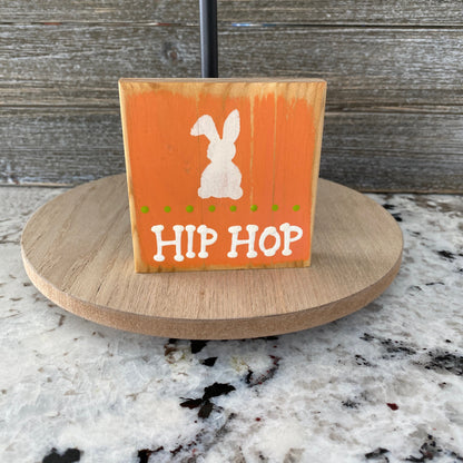 Easter Decor - Tiered Tray Decor - Hip Hop Bunny Decor