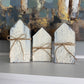 Farmhouse Decor - Mini Wood Houses, Set of 3