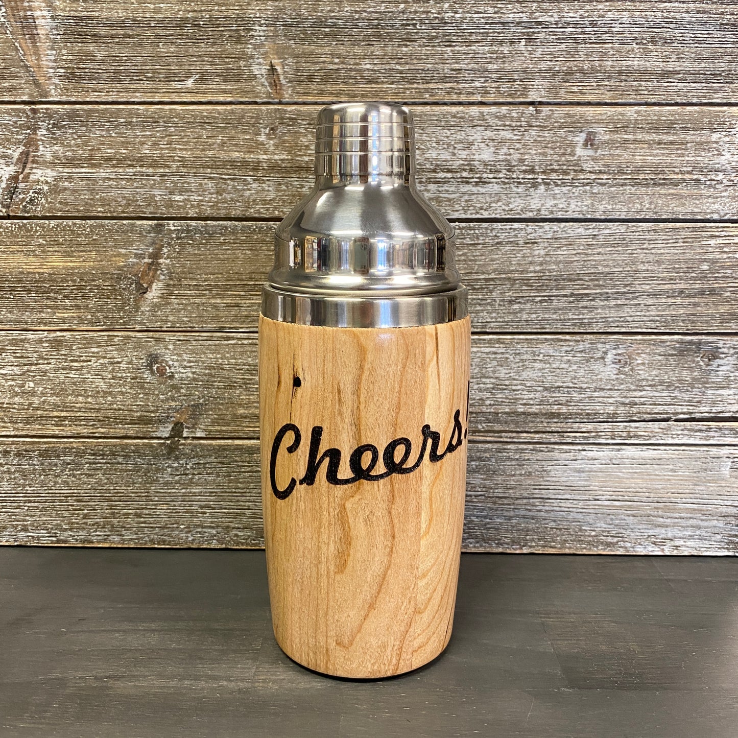 Just Turned - Engraved Cocktail Shaker - Cheers