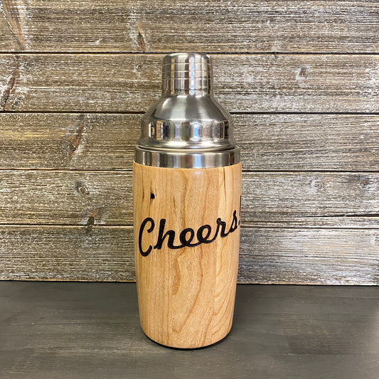 Just Turned - Engraved Cocktail Shaker - Cheers