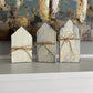 Farmhouse Decor - Mini Wood Houses, Set of 3
