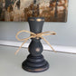 Farmhouse Decor - Candlestick Holders - Gray and White
