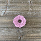 Felt Flower Embellishments for Crafts - Light Purple Flower with Wood Button - Small