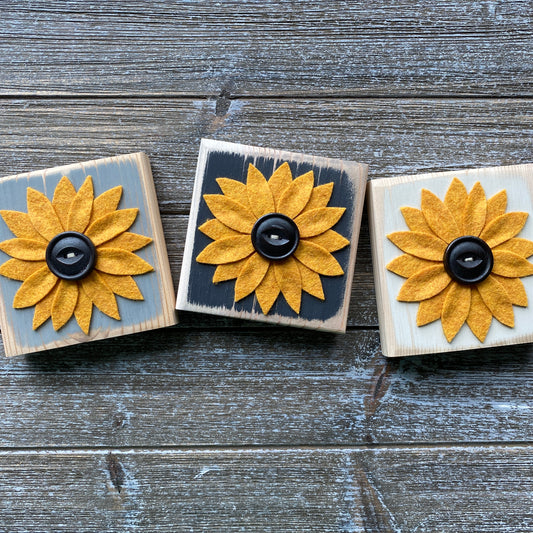 Fall Decor - Felt Sunflower Decor