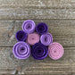 Felt Flower Embellishments for Crafts - Purple Flowers - Variety Pack