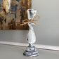 Farmhouse Decor - Candlestick Holders - Gray and White